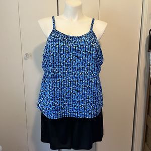 Trimshaper Womens Plus Size One Piece Swim Bathing Suit Swimwear Slimming 20W